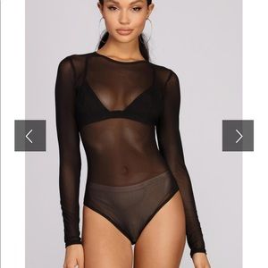 NWT! WINDSOR mesh bodysuit